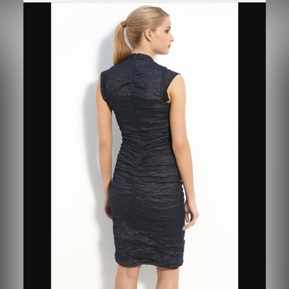Nicole Miller crinkle stretch cocktail dress BIG PRICE DROP! - Picture 2 of 7